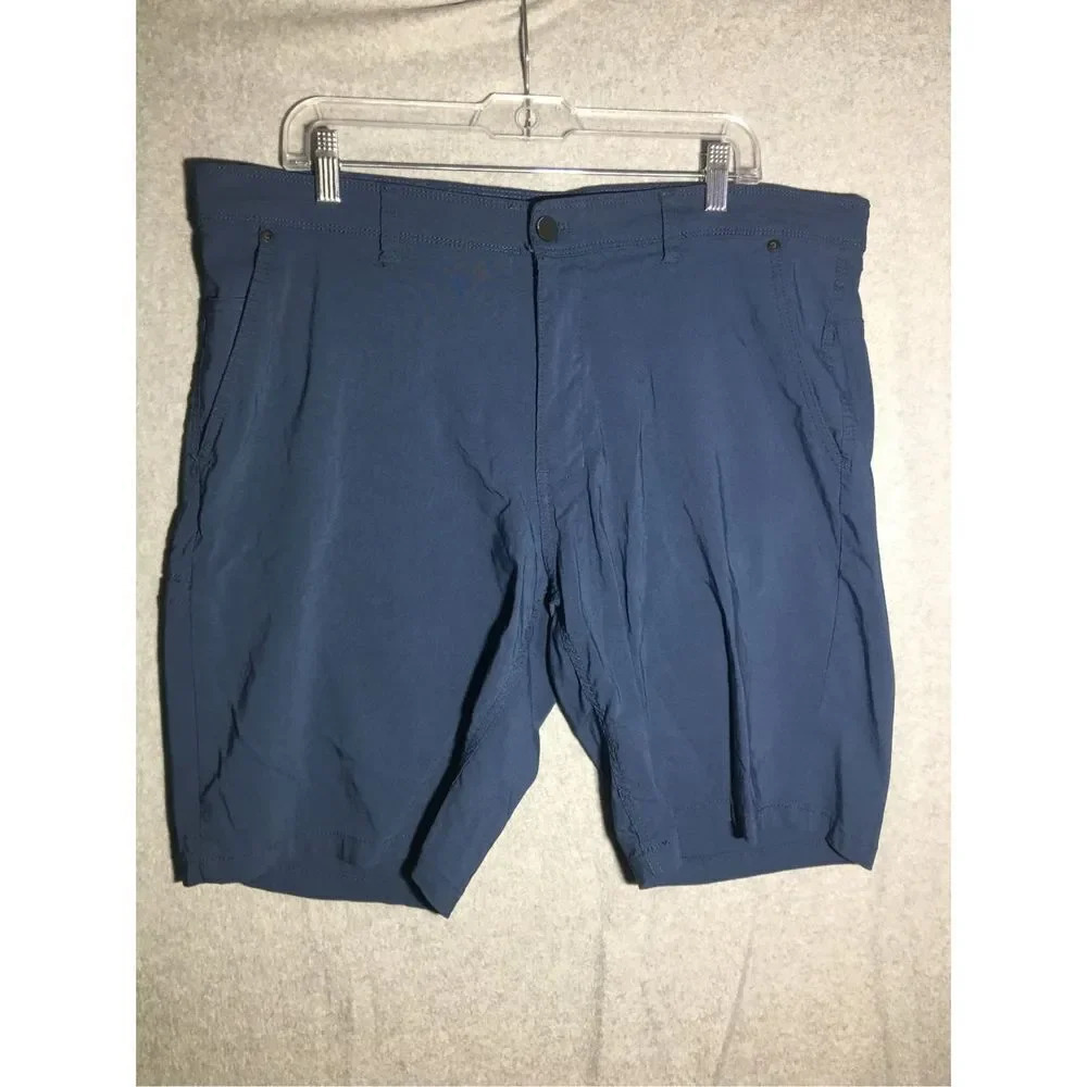 Mens Weatherproof Shorts Navy Blue Vintage Casual Athletic Preppy Golf Outdoors